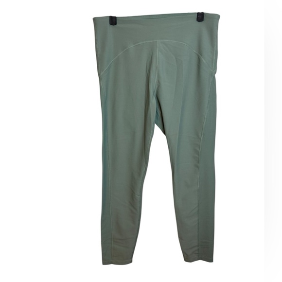 Old Navy Active Teal Ribbed 7/8 Leggings - Picture 1 of 4